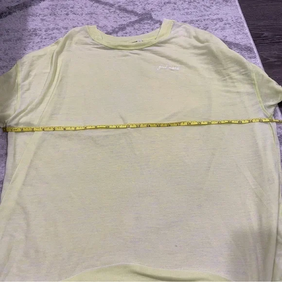 Free People Neon Yellow Cozy Cool Lounge T-Shirt - Picture 10 of 12